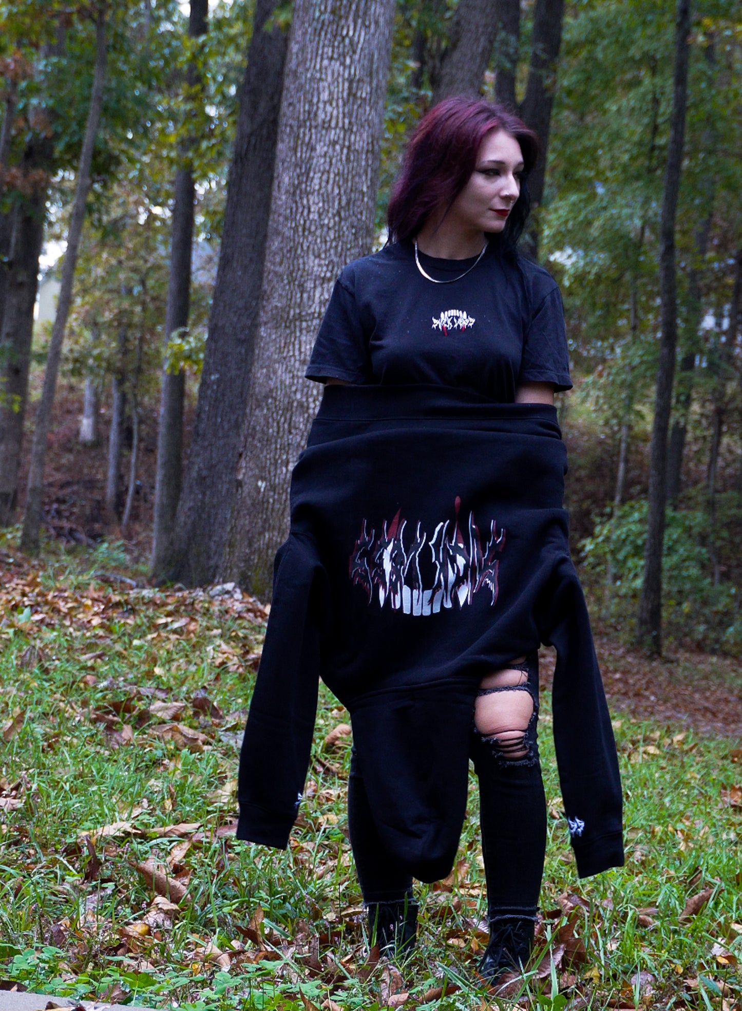 Fangs Oversized Hoodie