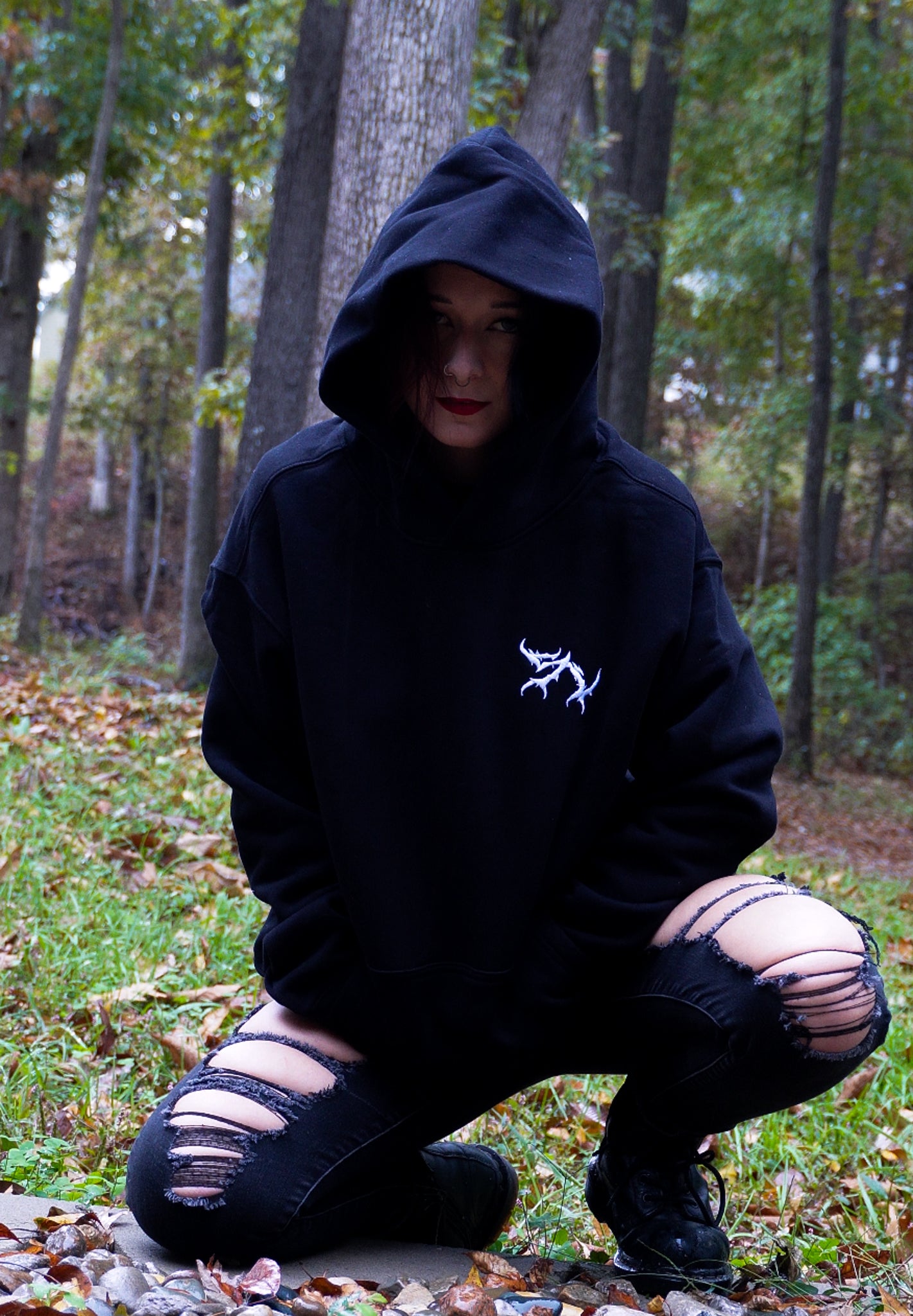 Fangs Oversized Hoodie